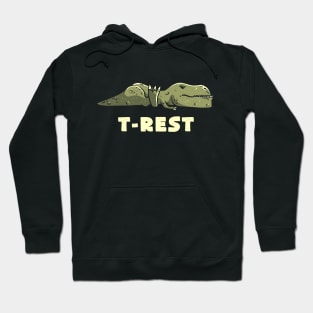 T-Rest Lazy Funny Dinosaur Gift Hoodie